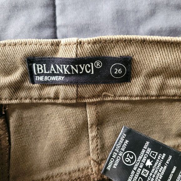 Blanknyc Barrel Baggy Ankle Jeans Size 26 Taupe Bowery Balloon 100% Cotton Nwt - Picture 5 of 8